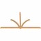 Ekena Millwork Redmond Timber Gable Bracket, Western Red Cedar, 108"W x 63"H x 1 1/2"D x 3 1/2"F, 14/12 Pitch GBW108X63X0204RED00SWR - alternate 2